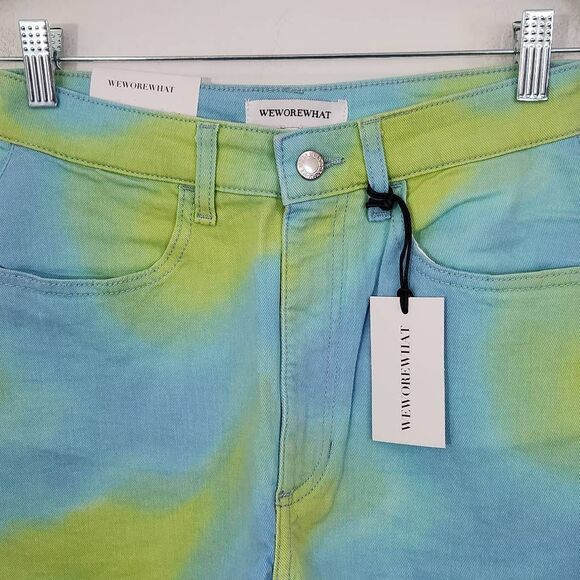 WeWoreWhat Tie-Dye Denim Cut Off Shorts NWT Size 26 Revolve jean shorts - Picture 3 of 8